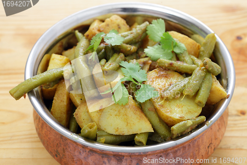 Image of Potato and bean vegetarian curry