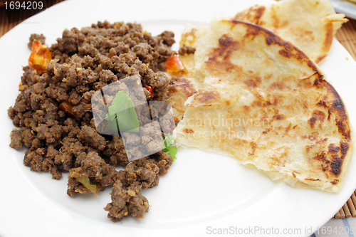 Image of Beef keema curry and paratha