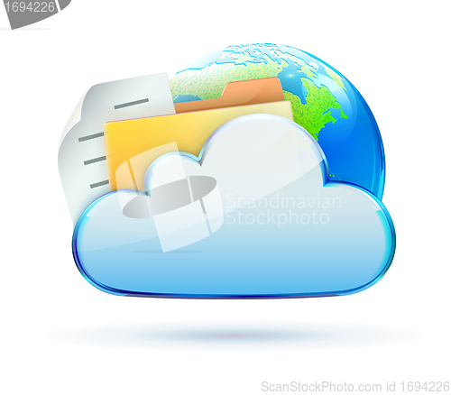 Image of Cloud concept icon