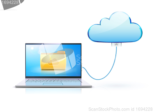 Image of Cloud computing concept