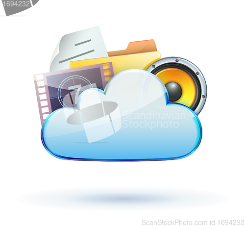 Image of Cloud concept icon