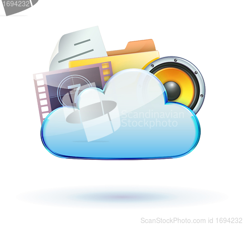 Image of Cloud concept icon