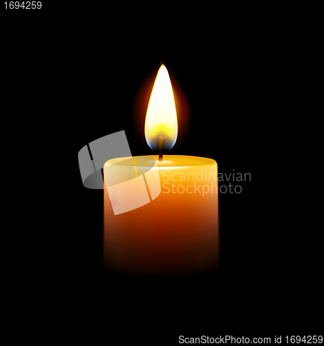 Image of Yellow candle