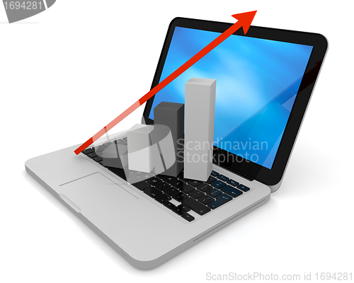 Image of Growth chart on keyboard