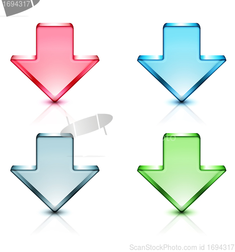 Image of Download concept icons 