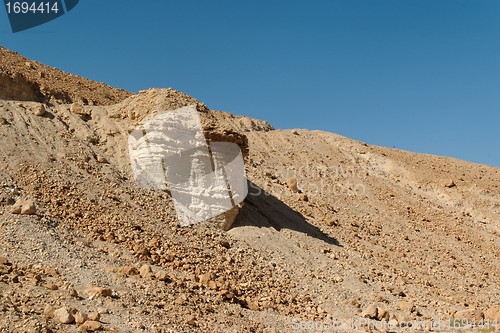 Image of Scenic rock in stone desert 