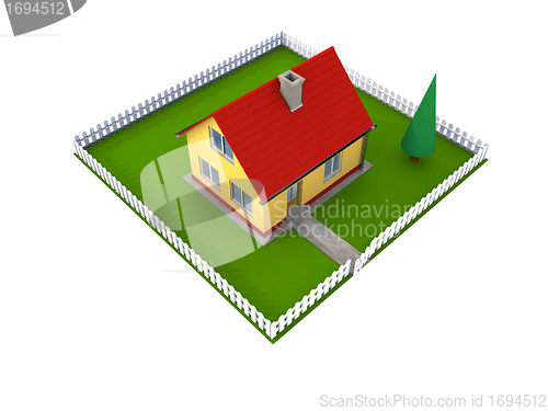 Image of Family house with yard