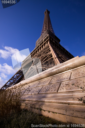 Image of Eiffel Tower pillar