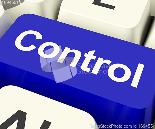 Image of Control Computer Key Showing Remote Controller Or Interface