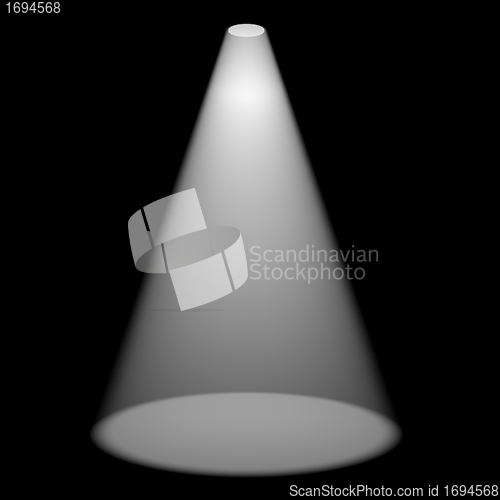 Image of Single Spotlight Shining On Stage For Highlighting A Product