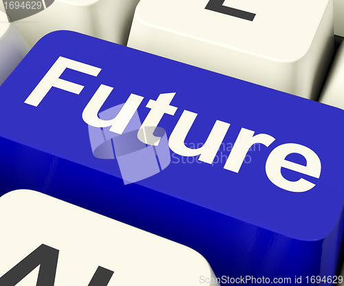 Image of Future Key Showing Prediction Forecasting Or Prophecy