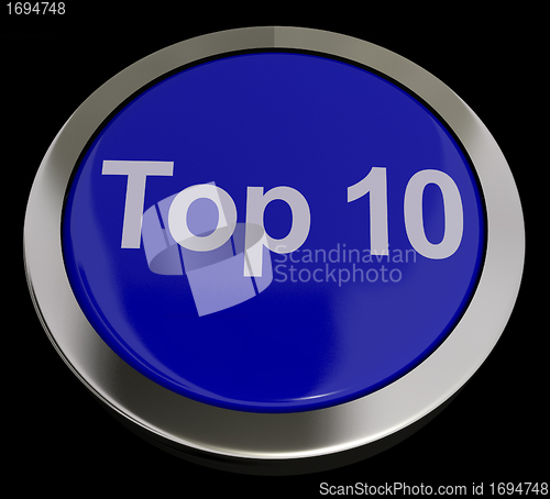 Image of Top Ten Button Showing Best Rated In Charts