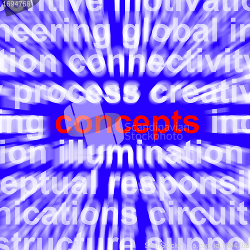 Image of Concepts Word Representing New Ideas And Creative Thought
