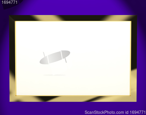 Image of TV Monitor With White Copyspace Or Copy Space