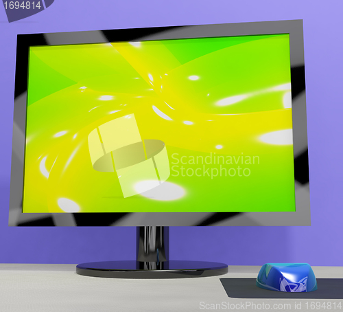 Image of TV Monitor Representing High Definition Television Or HDTV