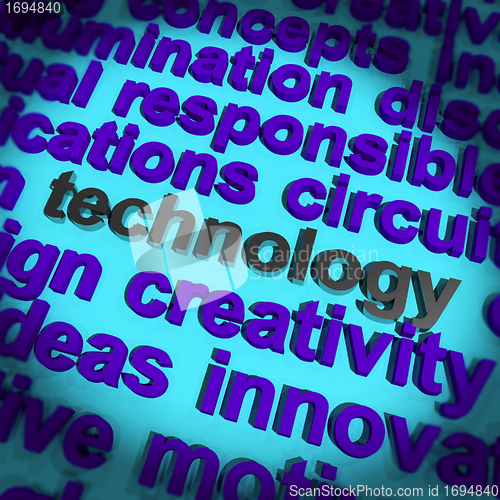 Image of Technology Word Meaning Innovation Software Improvements And Hi 