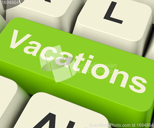 Image of Vacations Computer Key For Booking And Finding Holidays Online