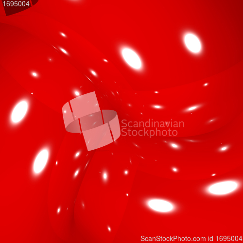 Image of Glossy Red Background As Futuristic Shiny Backdrop