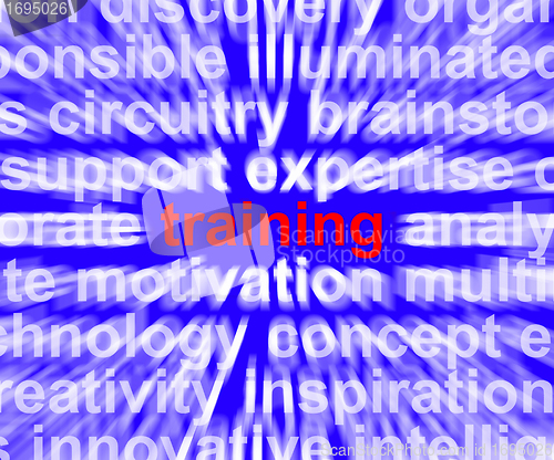 Image of Training Word Showing Skills Learning From Seminar Or Instructio