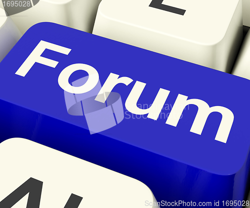 Image of Forum Key For Social Media Community Or Information