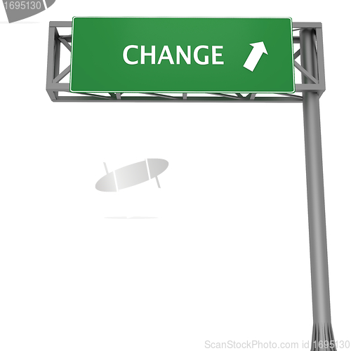 Image of Change signboard