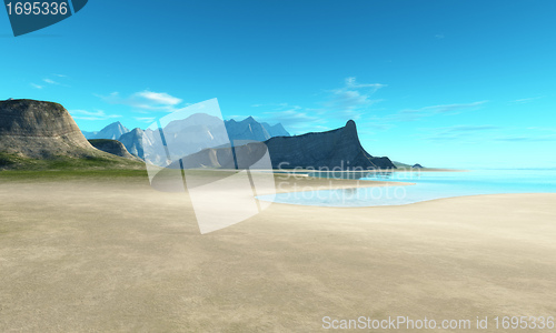 Image of beach scenery background