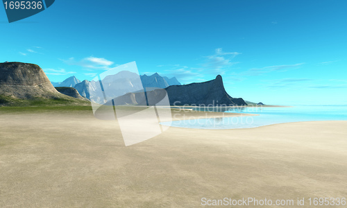 Image of beach scenery background