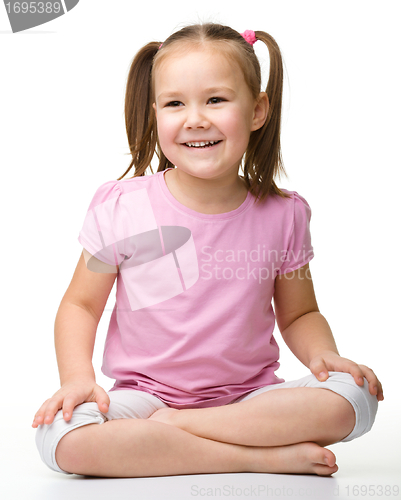 Image of Portrait of a happy little girl