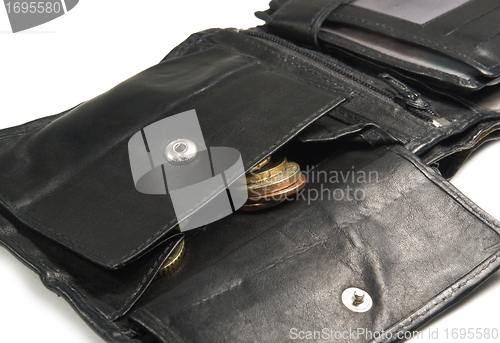 Image of open black moneybag