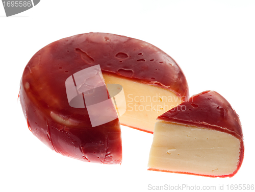 Image of Round wax covered dutch edam gouda cheese