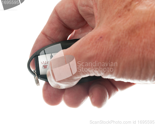 Image of Thumb on keyless wireless door opener 