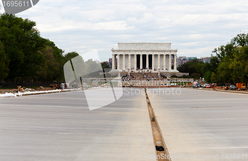 Image of Newly constructed reflecting pool DC