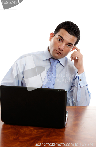 Image of Businessman thinking