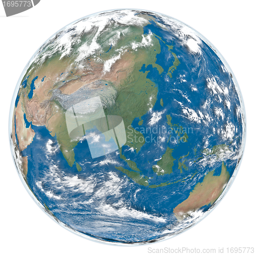 Image of Model of Earth facing Asia