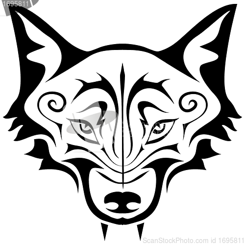 Image of Black Wolf Tattoo