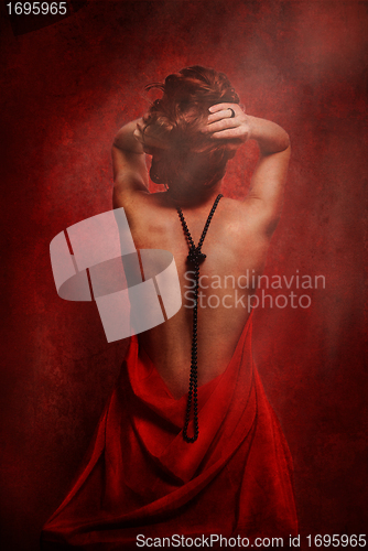 Image of Woman in red