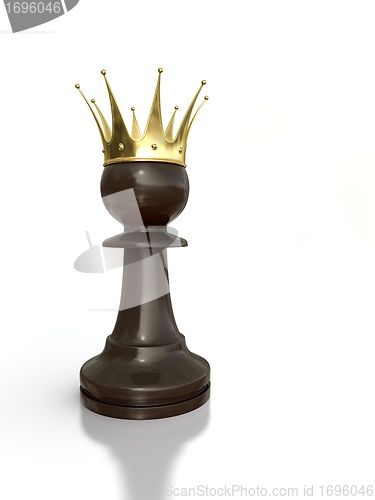 Image of Black pawn king.