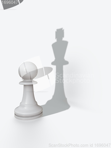 Image of Pawns shadow