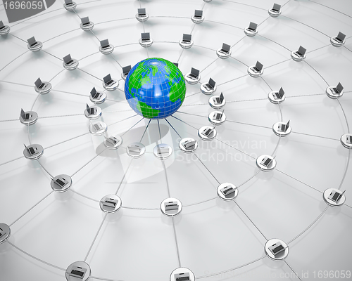 Image of Global computer network