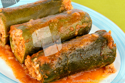 Image of Stuffed zucchini.