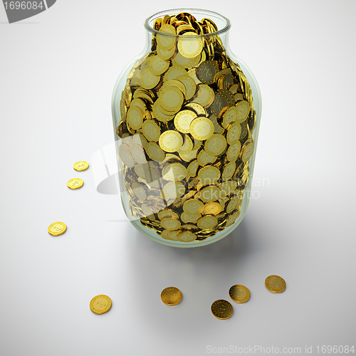 Image of Jar of golden coins