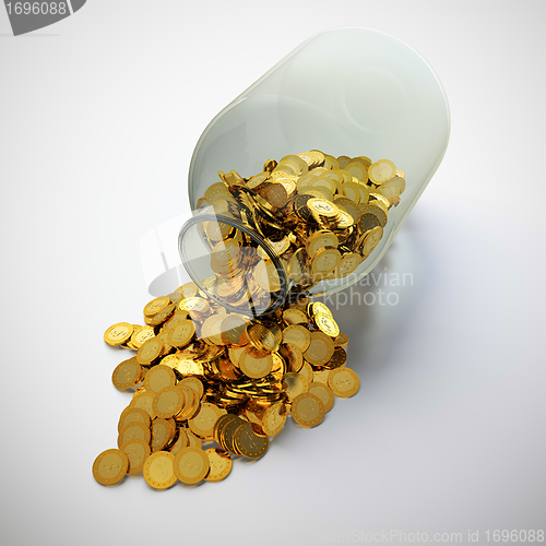 Image of Jar of golden coins