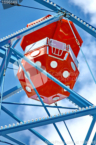 Image of Ferris wheel against 