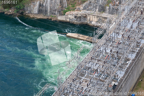 Image of Power station at the Bhumibol Dam in Thailand