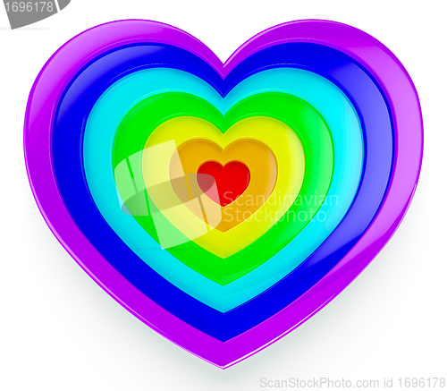 Image of Rainbow heart