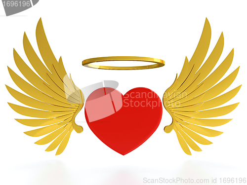 Image of Heart with wings