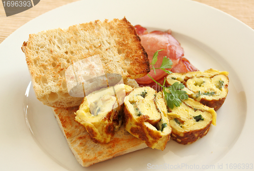 Image of Sliced Rolled Omelette