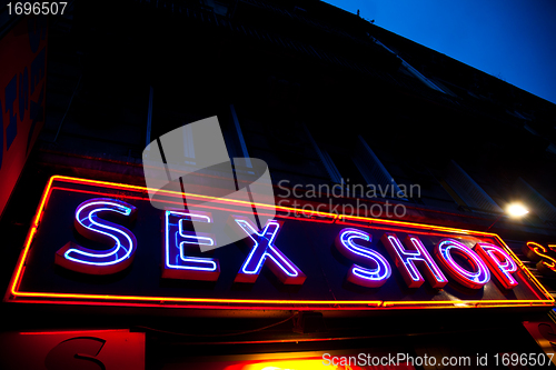 Image of Sexy shop entrance