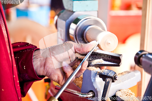 Image of Turner at work