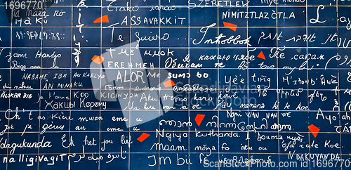 Image of "I love you" in 311 languages